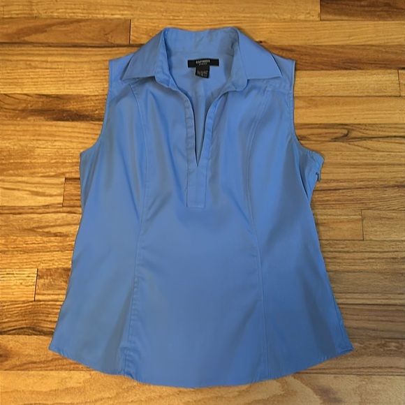 🌺 ExpressStretch Sleeveless Top Sz 12 - Picture 4 of 7